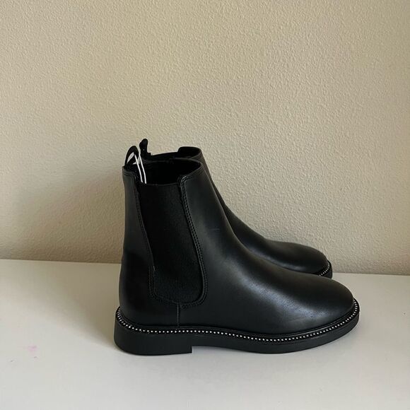 Zara RHINESTONE ANKLE BOOTS Girl  size 5 - Picture 4 of 8
